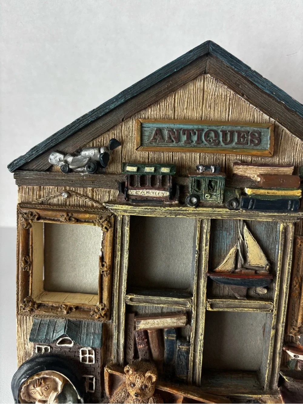 1995 Figi Graphics 3d Antique Toy Shop Picture Frame Collage
